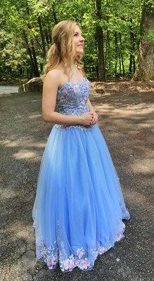 Stunning one of a kind prom dress for my daughter's senior prom.