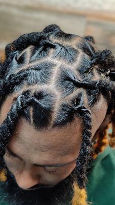 Loc retwist and color in one chair?!? Don't forget the cut as well! Vicecutter inside the shop, definitely suggest appointments.