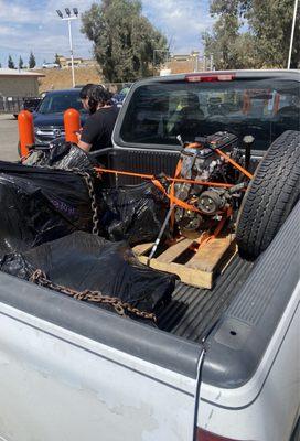 Loaded and stopping for gas headed to L.A.