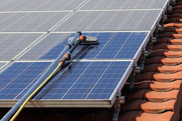 Regular annual or bi-annual cleaning helps keep the solar panel system performing at peak efficiency.