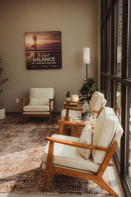 Our comfortable reception area