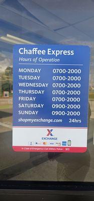 AAFES Chaffee Shopette