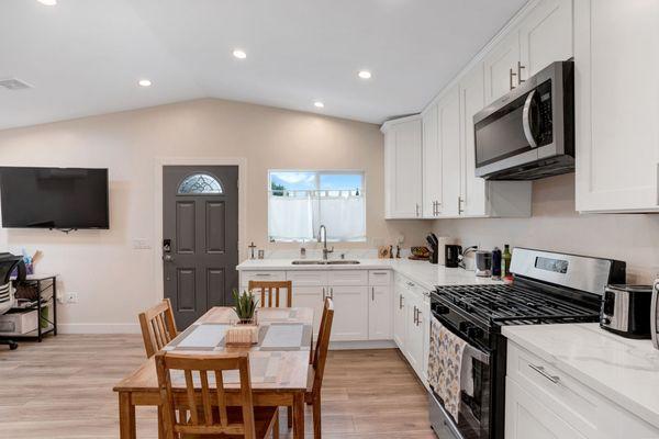 1 bedroom, 1 bathroom ADU