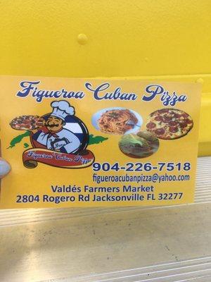 They have cuban sandwiches, spaghetti and pizzas.