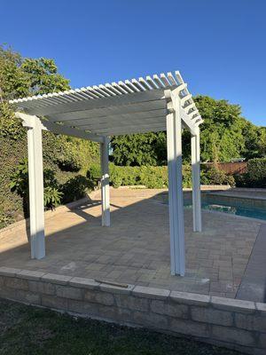 New aluminum patio in the city of Irvine
