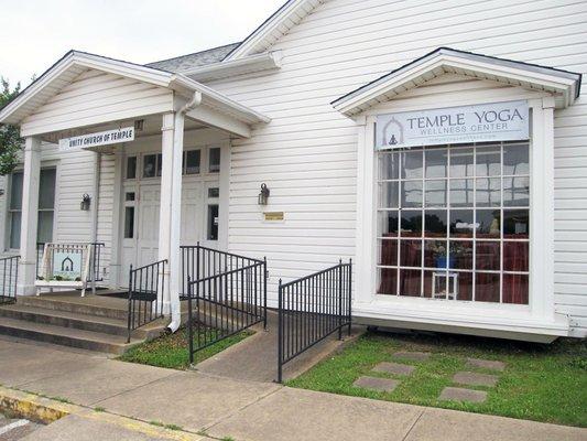 Exterior of studio (inside Unity Church)