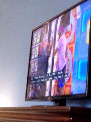 They have the price is right is on. Nice touch.