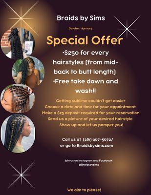 This is the special for the rest of the year 2023