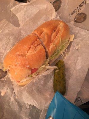 Roast beef & swiss- yummy!