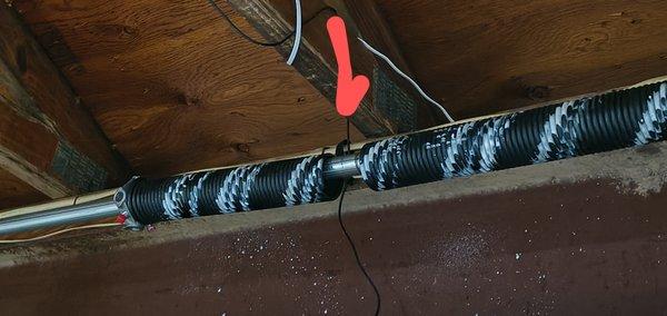 broken garage spring
