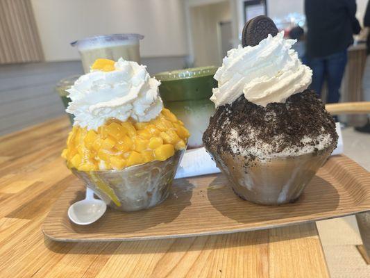 Mango and Oreo bingsoo