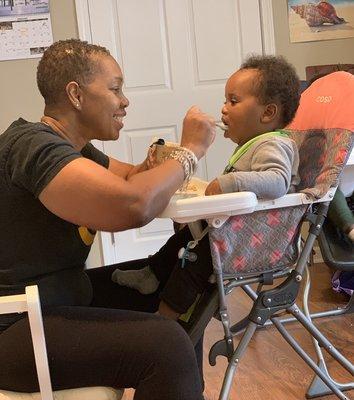 We provide food for out infants.