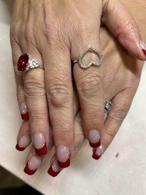 Beautiful sexy red & gold French for Christmas