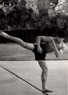 Shinsei Dojo Sensei, Kerry Ikehara, training in his 20s.