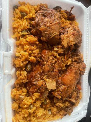 Stew chicken rice