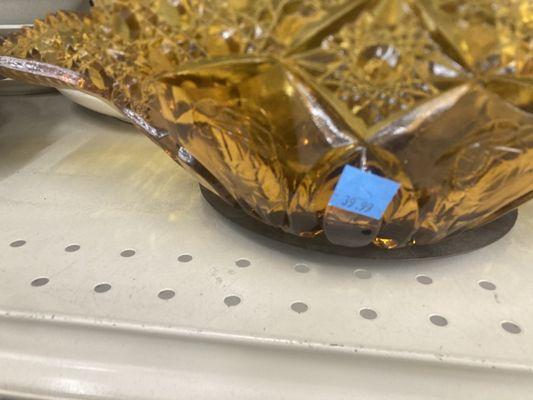 $40 glass bowl