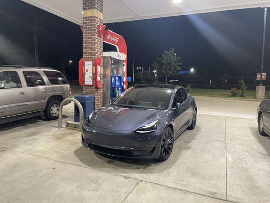 Sometimes.... I'll park at a pump just for spite.  Then I'll walk around the car and ask people if the they know where the gas goes.