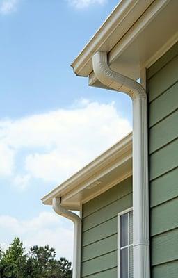 We custom craft seamless aluminum gutters at your home to get the right fit every time.