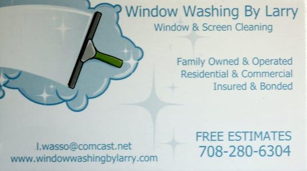 Window Washing By Larry