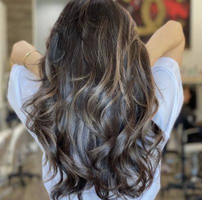 Hair, color, balayage, haircut, blowout