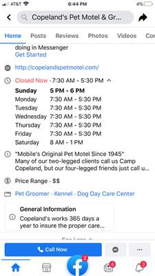 Copeland's Pet Motel & Grooming Inc