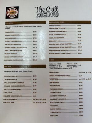 Menu front
