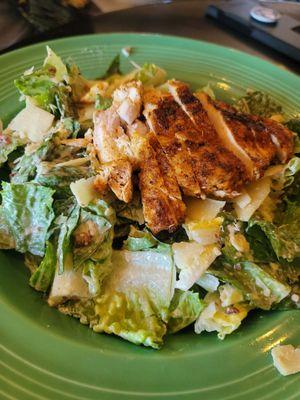 Blackened chicken caesar salad ($15)