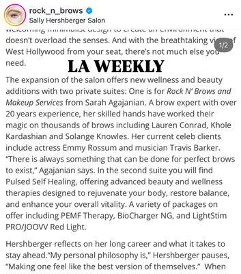 Write up in LA Weekly