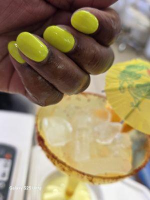 Nail color to match my margarita.