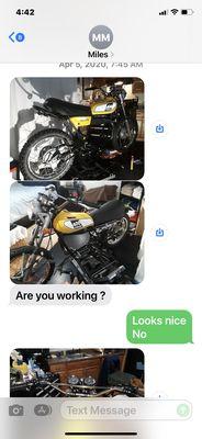 Finishing Touch Motorcycle Painting