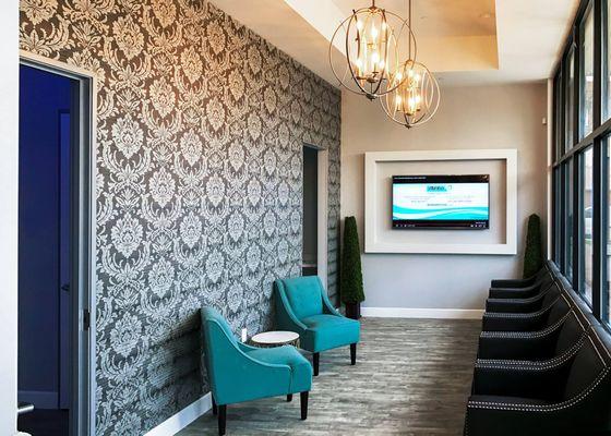 Waiting room is finished and ready for patients!