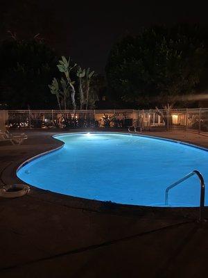 Pool at night 9/8/22
