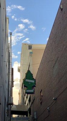 Oversized "Alley Freshener" in the alley between Stout and California off the 16th Street Mall