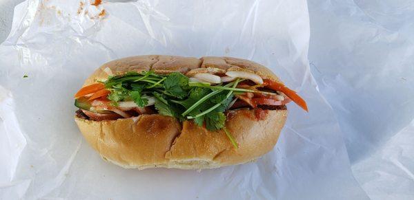 Pork lemongrass banh mi