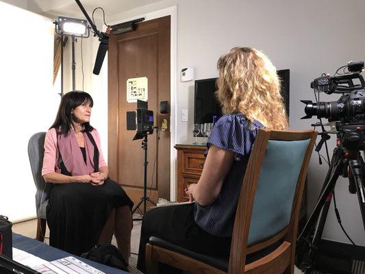 590 Films recording for WomenStrong International