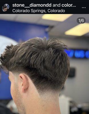 Taper young mens cut