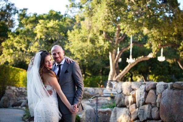 Next to the ceremony site