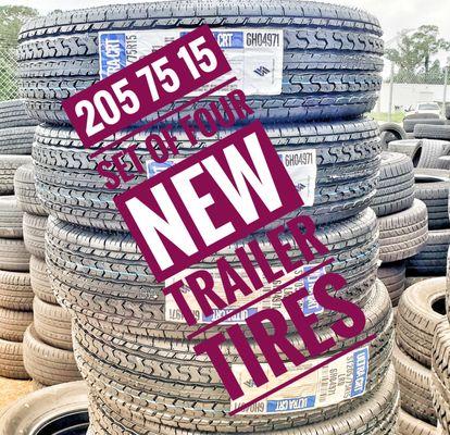 205 75 15 NEW TIRES SET OF 4 CALL 904 343 2771 FOR PRICE QUOTE
TRAILER TIRES