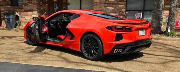 They turned my grey exterior to a beautiful color to match the interior