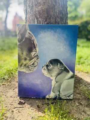 Pet portrait-Acrylic on canvas