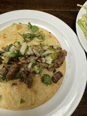 Taco de asada