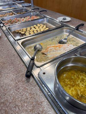 Soups, fish, some sides