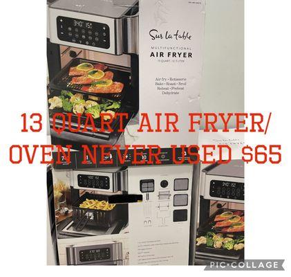 13qt oven/ air fryer $65