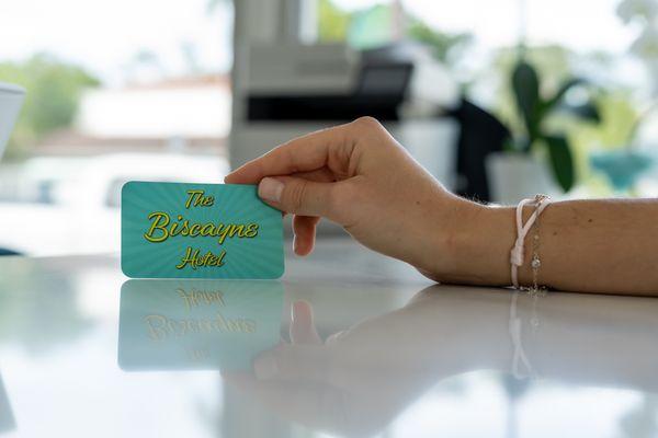 the Biscayne hotel card