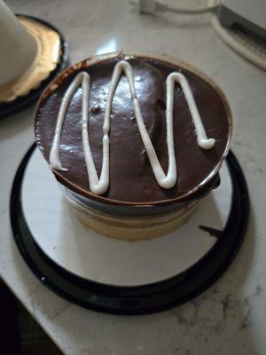 Boston creme pie cake