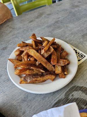 This was the second attempt at fries. Very disgusting.