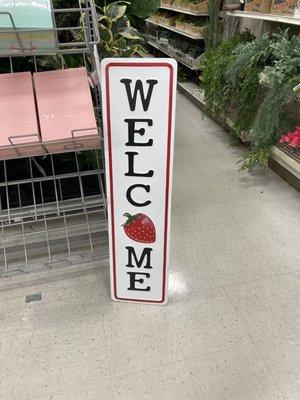 An aluminum sign available for $39.99