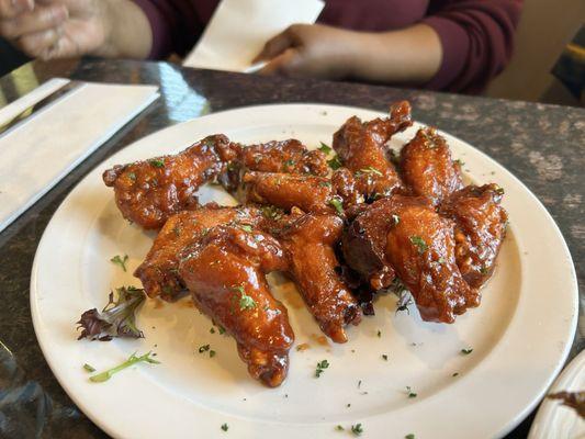 Whole BBQ wings. Tasty!!