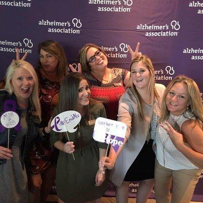 The management team at the Alzheimer's Walk Fort Worth Kick off event.
