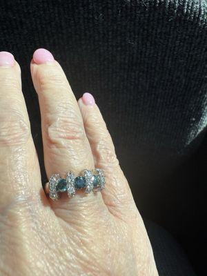 Blue Diamond Ring